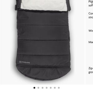 UPPAbaby Black Cozy Footmuff for Kids